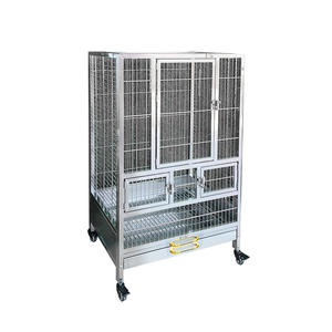 304 anti-sıçrama paslanmaz çelik lüks Villa kuş kafesi tüy geçirmez toz büyük orta ölçekli nefes hayvan papağan kafes - Product Image 1