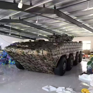 Modèle de simulation de char gonflable pour exercices, <span class=keywords><strong>cible</strong></span> fermée camouflage, pour véhicules blindés et missiles - Product Image 4