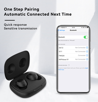 Écouteurs sans fil intra-auriculaires TWS Bluetooth 5.0 Noir Blanc Couleurs au choix Étui de charge Contrôle tactile