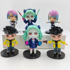 HESPER Lot de 6 figurines <span class=keywords><strong>Cyberpunk</strong></span> Anime, collection de modèles, ornements de chambre, poupées, cadeaux d'anniversaire pour garçons - Product Image 1