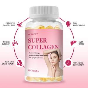กรีนพี คอลลาเจนทางทะเลและแอล-กลูตาไธโอน อาหารเสริมเพื่อความงามสำหรับผู้ใหญ่ บำรุงผิว ชนิดแคปซูล - Product Image 5