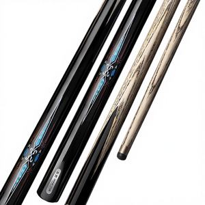 Nouvelle Queue de Billard Haut de Gamme en Frêne Noir <span class=keywords><strong>Chinois</strong></span>, Modèle d'Entrée de Gamme à Tête Fine, 8-9 Pouces, Monobloc, Vente en Gros, Queue Personnalisable - Product Image 1