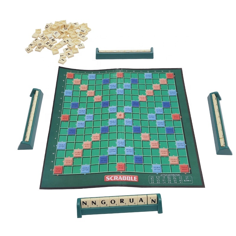 Famille Enfants et Adultes Classique Grille de mots croisés Jeu Jouets Éducatifs Puzzle de Lettre Scrabble jeu