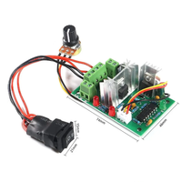 Contrôleur de vitesse PWM de moteur CC réglable amélioré, modèle DC 10-30V, interrupteur de marche arrière, 120W 4A, 1 pièce