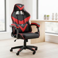 Chaise de jeu PC ergonomique en gros, chaise de jeu confortable en cuir style course