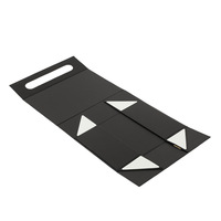 Boîte cadeau rectangulaire tout-en-un en carton avec rabat magnétique, pliable, pour le rangement des bougies, pratique et portable