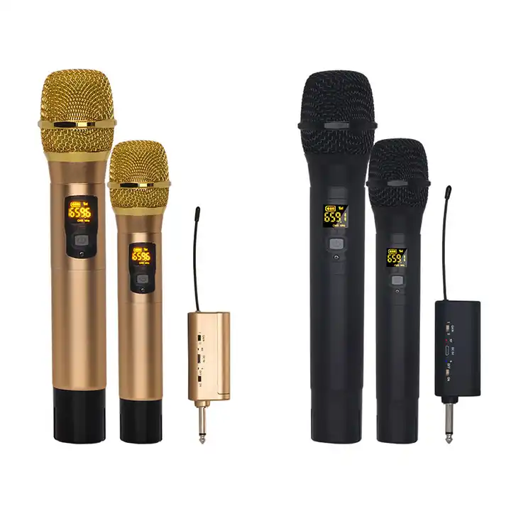 Microphone sans Fil Karaoké Micro sans Fil Professionnel Aluminium