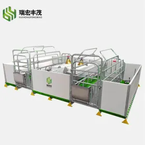 Fabrika fiyat toptan domuz çiftliği domuz kafesi ekipmanları yetiştiriciliği tezgahları PVC Sow Farrowing sandık - Product Image 1