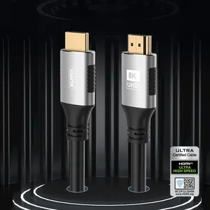 High Quality HDMI Cable 8k 60hz 120hz Ultra High Speed 48gbps HDMI Cable 2.1 Version Resolution Dynamic Hdr Earc 8k HDMI Cable