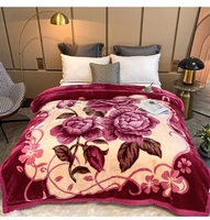 Bufu Superweiche Nerz-Raschel-Fleecedecke aus 100 % Polyester mit Individuellem Muster, Doppelseitig, Extra Dick und Warm, für Vier Jahreszeiten, Maschinenwaschbar