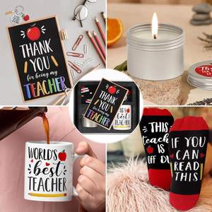 2024 Set regalo personalizzato per insegnanti per donne <span class=keywords><strong>regali</strong></span> di apprezzamento dell'insegnante da parte dello studente che ringraziano il cestino dei <span class=keywords><strong>regali</strong></span> dell'insegnante alla rinfusa - Product Image 4