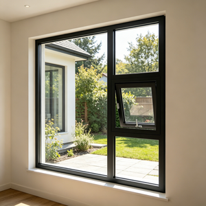 Fenêtres à battants en aluminium avec dessus en verre, à friction, pour ventilation résidentielle et <span class=keywords><strong>entrée</strong></span> <span class=keywords><strong>d</strong></span>'<span class=keywords><strong>air</strong></span> frais - Product Image 1