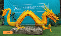 Statue de Dragon Animatronic personnalisée réaliste 5m Dragon chinois vente d'usine