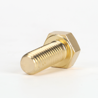 H62 Brass DIN 933 Full Thread Hexagon Head Bolt for Electrical and Industrial Assembly