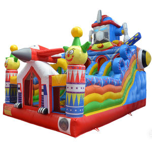 Scivolo Gonfiabile a Secco con Tema Avviso di Radiazioni, Design a Tubo Verde, <span class=keywords><strong>PVC</strong></span> Resistente <span class=keywords><strong>per</strong></span> Giochi d'Avventura e Noleggio Eventi - Product Image 2