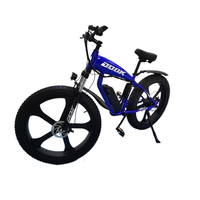 Vélo de montagne électrique 2026 500W 48V 10.4Ah 7 vitesses, pneus larges en alliage d'aluminium, batterie au lithium, moteur de moyeu avant, freins à disque mécaniques