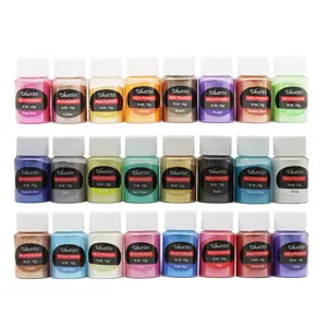 Großhandel hochwertiges 24-farben-mikapulver-pigment für epoxidharzkunst