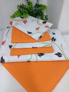 Parure de lit LILIANNA King Size 6 pièces 100% <span class=keywords><strong>coton</strong></span>, ensemble de literie doux et luxueux imprimé avec drap plat et taies d'oreiller pour chambre à coucher, maison, hôtel - Product Image 1