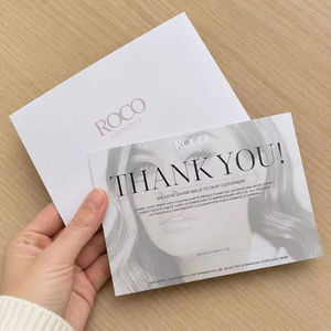 Cartes de visite personnalisées avec logo mat, papier cartonné de haute qualité, cartes de remerciement imprimées pour la promotion de petites entreprises - Product Image 3