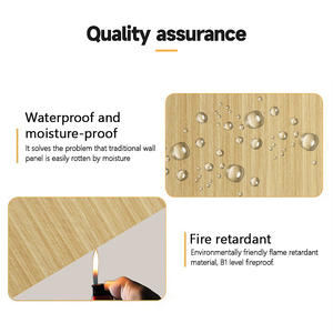 ألواح حائط داخلية ديكورية حجرية غير ملحومة من قشرة خشب الفحم الخيزراني PVC ثلاثية الأبعاد لتغطية جدران غرفة المعيشة - Product Image 3