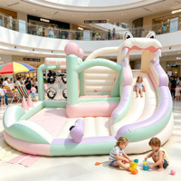 Structure gonflable personnalisée Macaron Crocodile avec toboggan aquatique et piscine, château gonflable combiné pour enfants, idéale pour les fêtes en extérieur et les entreprises de location
