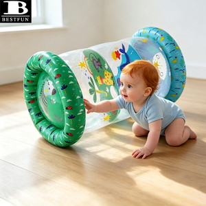 Rodillo Inflable para Tummy Time, Ecológico, de PVC, Juguete para Bebés para Desarrollo Temprano, Práctica de Gateo - Product Image 2