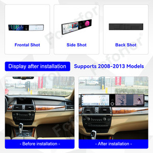 Foforfor Dual 12.3 "Écran tactile interactif Android 13 Radio de navigation GPS de voiture pour BMW X5 X6 08-10 <span class=keywords><strong>CCC</strong></span> 11-13 <span class=keywords><strong>CIC</strong></span> avec Carplay - Product Image 2