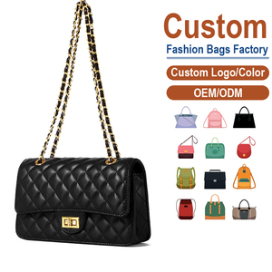 Classic Quilted PU Leather Chain Crossbody Bag, OEM/ODM Custom Factory, Women's Luxury-Inspired Tote Shoulder <b>Purse</b> - Product Image 2