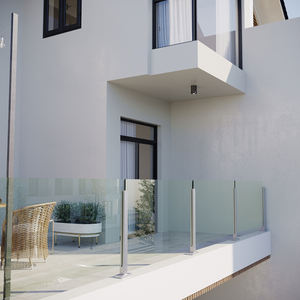 Ringhiera delle scale con vetro di sicurezza elegante stile classico per le case uffici - Product Image 4