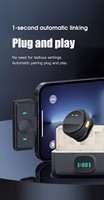 Microphone sans fil magnétique compact SX21 2.4G avec suppression du bruit, micro-cravate magnétique mini USB-C pour smartphone
