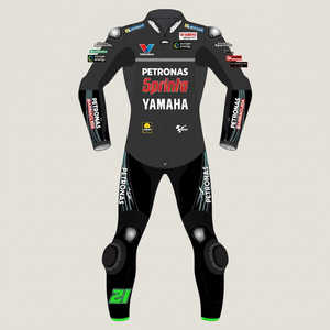 Combinaison de course moto professionnelle Franco Morbidelli MotoCP Yamaha, une pièce, avec protections CE niveau 2 - Product Image 1