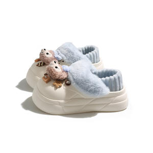 Removable Bag and Cotton <b>Slippers</b> for <b>Women</b> 2025 Winter Warm and Versatile Animal Prints Plush Upper Cute Cozy Home Wear - Product Image 5