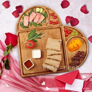 Bandeja de madera para fiestas con cierre magnético para aperitivos, frutas, bistecs, queso, bandeja de servicio para el hogar - Product Image 1
