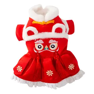 Fashion Dog Chinese New Year Clothes New Year Dog Clothes Chinese Traditional Red New Year