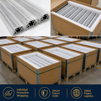 Profil de dissipateur thermique en alliage d'aluminium à haute dissipation |   Durable |   Utilisation en atelier |   Expert en R&D |   Caisse d'expédition sécurisée, livraison rapide mondiale