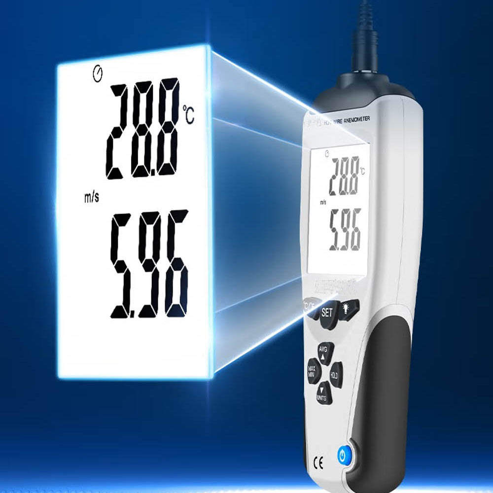 Anemometro Digitale Portatile 30 M/s Velocità Del Vento Dell - Foto 2