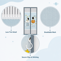 Moustiquaire magnétique moderne robuste résistante aux animaux domestiques, en maille losangée, auto-scellante, lavable, anti-insectes