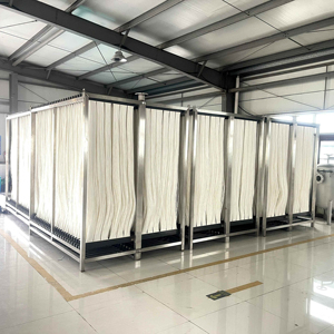 Système de membrane MBR 220V avancé Garantie 1 an Récipient à pression PLC à faible coût de fonctionnement Traitement des eaux usées d'hôtel PVDF - Product Image 1