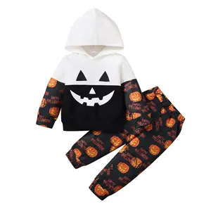 Bông sơ sinh Quần áo trẻ em tùy chỉnh Halloween bé unisex Halloween quần áo trẻ em