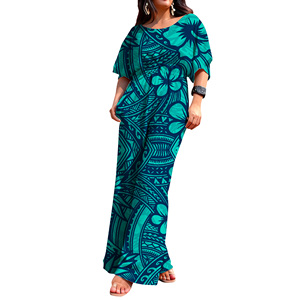 Tuta Intera Personalizzata Stile Isole del Pacifico per <span class=keywords><strong>Donna</strong></span>, Romper con Motivi Tribali Polinesiani Tapa, <span class=keywords><strong>Oversize</strong></span> con Tasche Laterali e Gamba Larga - Product Image 2