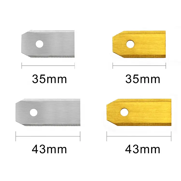 35*18*0.35mm באיכות גבוהה פחמן פלדה החלפת אוטומטי מכסחת דשא להבים עבור Hus qvarna