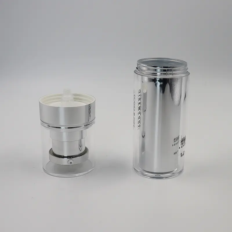 15ml 30ml 50ml 100ml akrilik kozmetik ambalaj seti plastik Serum losyonu pompa şişesi