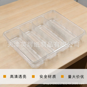 Transparent <b>Plastic</b> Food Storage <b>Box</b> Rectangle With Lid <b>Large</b> Capacity For Biscuit Packaging Primary Packaging - Product Image 4