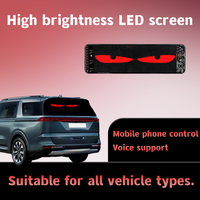 Pantalla LED para la Parte Trasera del Automóvil LOY, Letrero LED con Ojos de Diablo Desplazables, Flexible para el Parabrisas de Camiones de Diferentes Tamaños