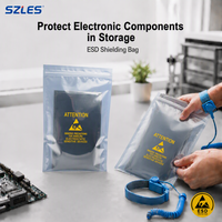 Sacs de protection antistatiques ESD pour puces IC, composants informatiques, stockage de circuits imprimés automobiles, estampage à chaud, protection ESD automobile
