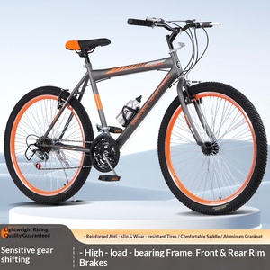Bicicleta de Montaña para Adultos, Jóvenes y Estudiantes de Secundaria, Bicicleta Todoterreno para Desplazamientos, Ligera, 21 Velocidades, Cuadro de Acero con Alto Contenido de Carbono - Product Image 5