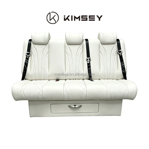 Sofá <span class=keywords><strong>Cama</strong></span> de Cuero Ajustable de Lujo KIMSEY de 3 Plazas para Ford Transit <span class=keywords><strong>T6</strong></span> T8 Tourneo - Product Image 6