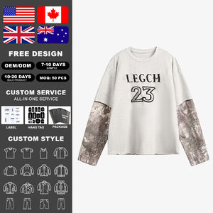 เสื้อยืดคอกลมแขนยาวผ้าเจอร์ซีย์คอตตอนคุณภาพสูง KingSen แบบสองชั้น พิมพ์ลายดิจิทัล - Product Image 2