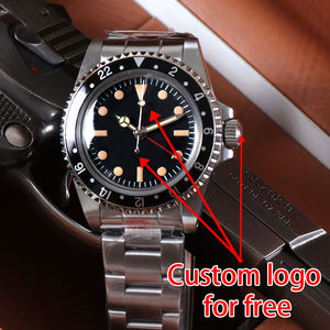 Montre personnalisée avec logo NH34, montre de luxe vintage NH34Dial, mouvement automatique mécanique, étanche, en acier inoxydable, pour homme - Product Image 4