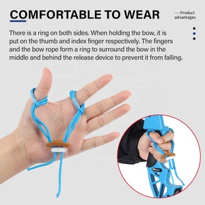 SPG Archery <strong>Bow</strong> Wrist <strong>Sling</strong> Straps Finger <strong>Sling</strong> Adjustable Handmade for Recurve <strong>Bows</strong> Hunting Target Shooting Accessories - Product Image 4